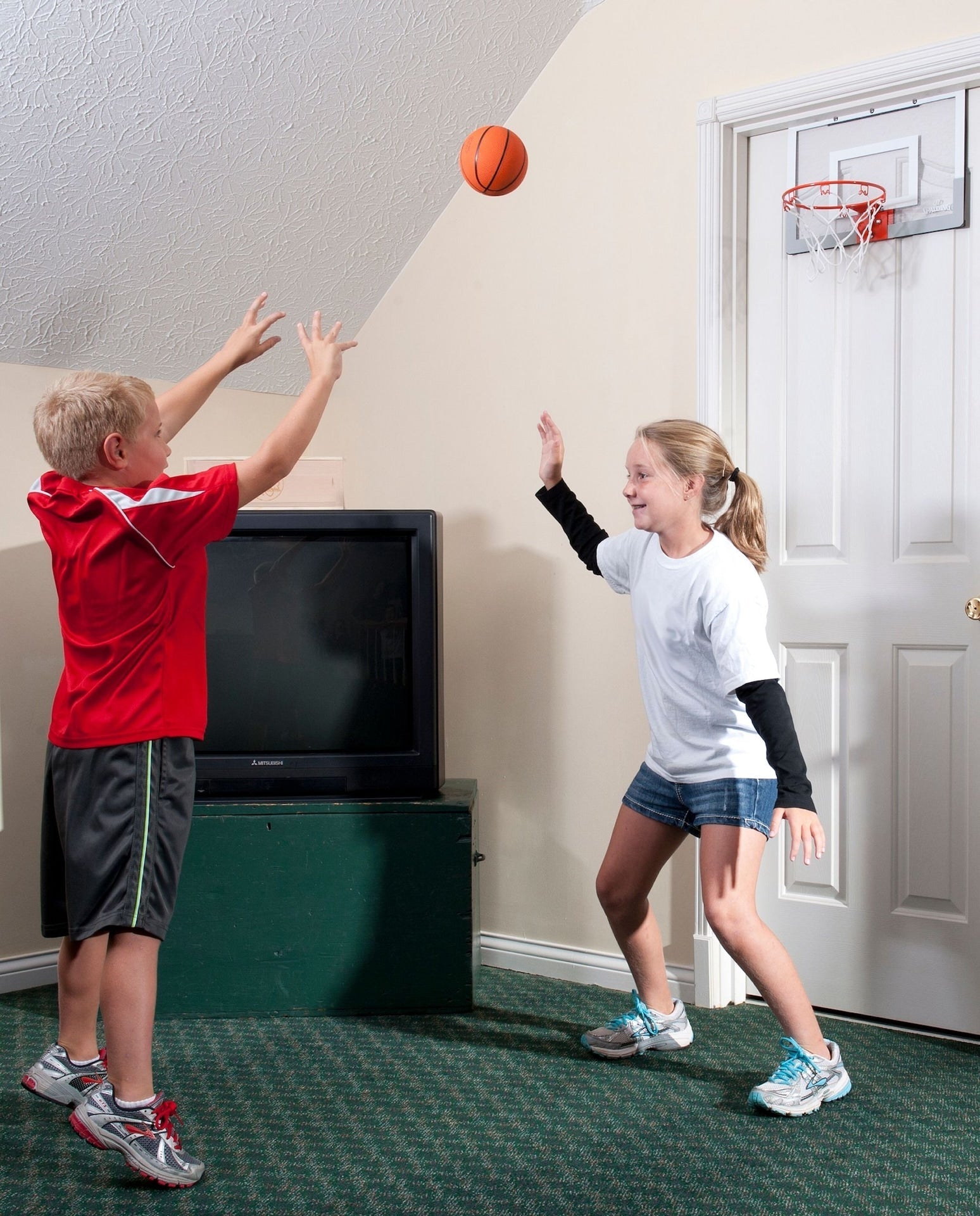 Slam Jam Indoor Over-the-Door Mounting Mini Basketball Hoop & Net with Ball G2A9 - product image 4