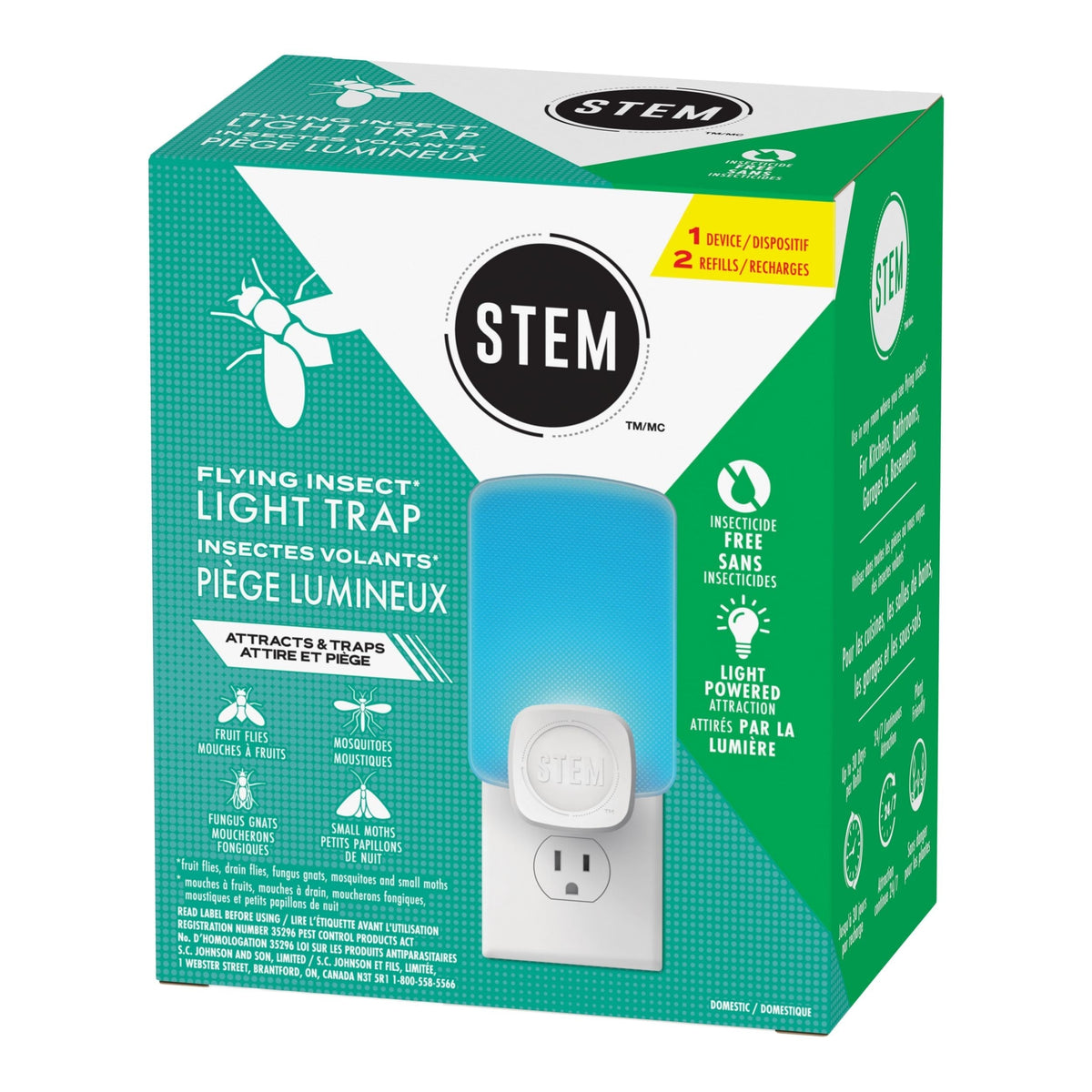 Light Trap Starter Kit for Flies/Mosquitoes/Moths C8Y8 - product image 2