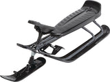 GT King Size Kids' 2-Person Winter Snow Racer Sled with Steering Wheel & Brakes, Grey C1L8 - product image 2