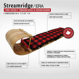 Grizzly Kids' Traditional Vintage Wooden Winter Toboggan Sled & Seat Pad, 4-ft R1B3 - product image 4