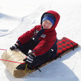 Grizzly Kids' Traditional Vintage Wooden Winter Toboggan Sled & Seat Pad, 4-ft R1B3 - product image 5