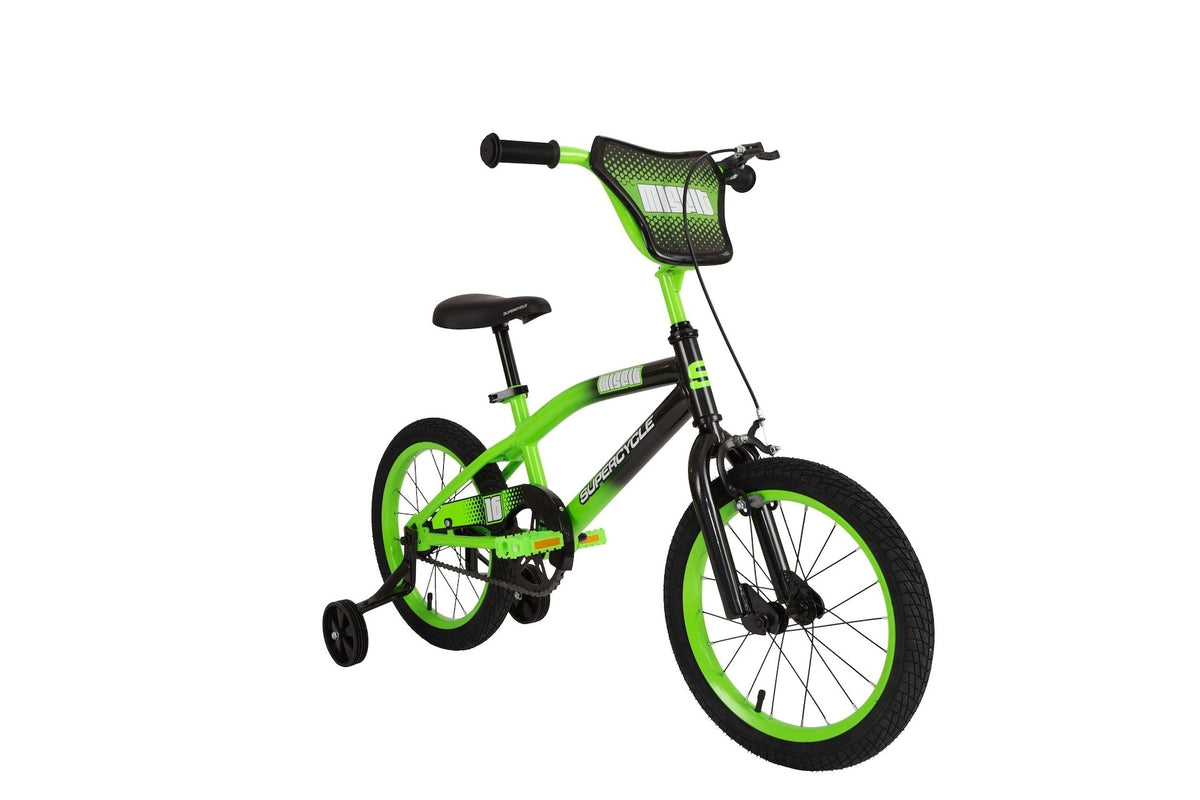 Misfit Kids' Bike with Training Wheels, 16-in, Green W2J4 - product image 1