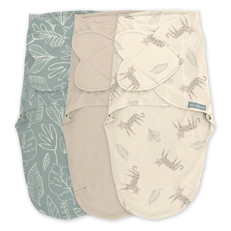 Original Swaddle Adjustable Baby Wrap with Quick Change, Born Free, Size S/M, Ages 0-3m, 3-pk Y7Z1