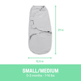 Original Swaddle Adjustable Baby Wrap with Quick Change, Born Free, Size S/M, Ages 0-3m, 3-pk Y7Z1 - product image 6