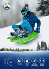 Dinosaur Paw Kids' 1-Person Plastic Winter Snow Sled/Toboggan with Tow Rope H4X1 - product image 4