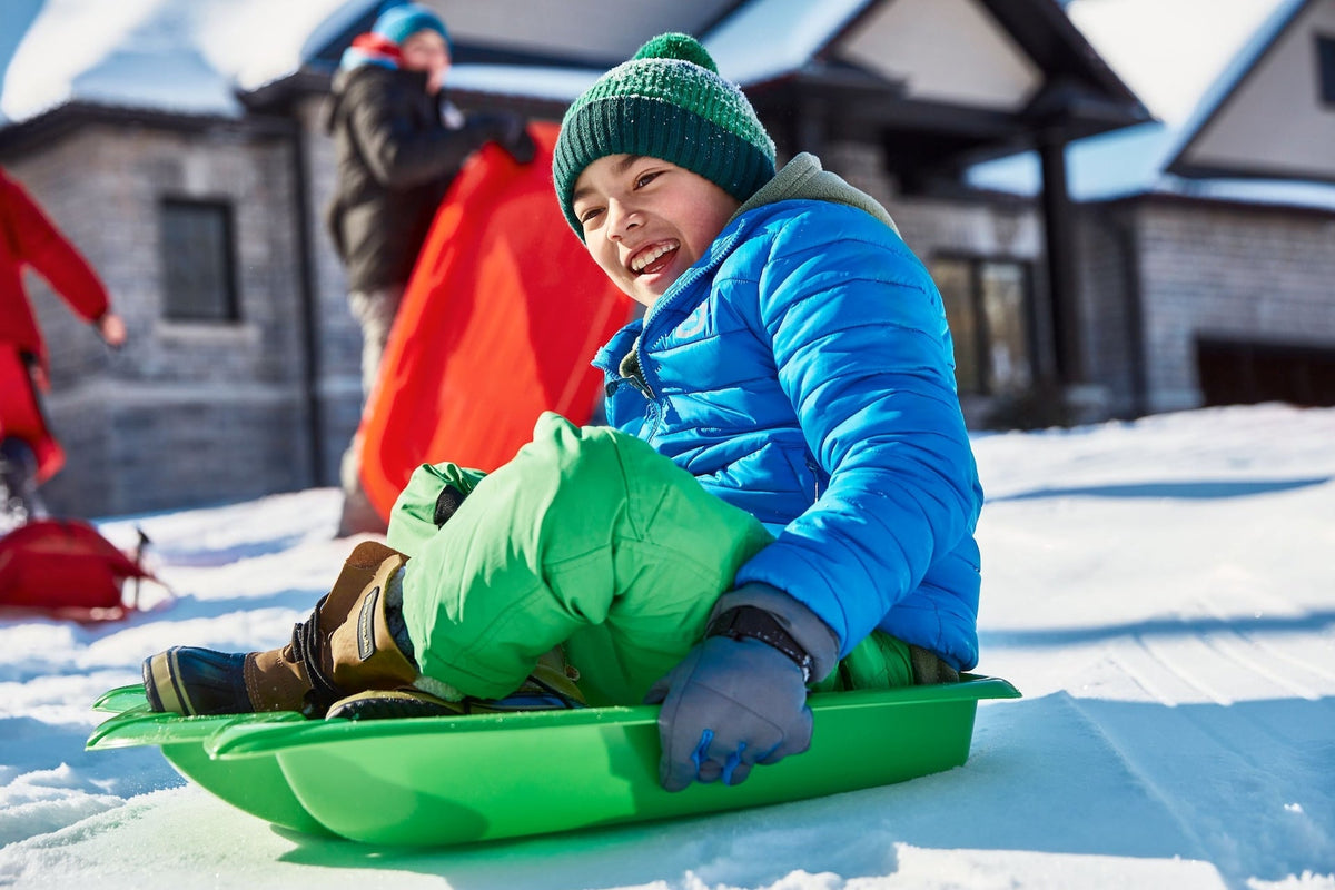 Dinosaur Paw Kids' 1-Person Plastic Winter Snow Sled/Toboggan with Tow Rope H4X1 - product image 8
