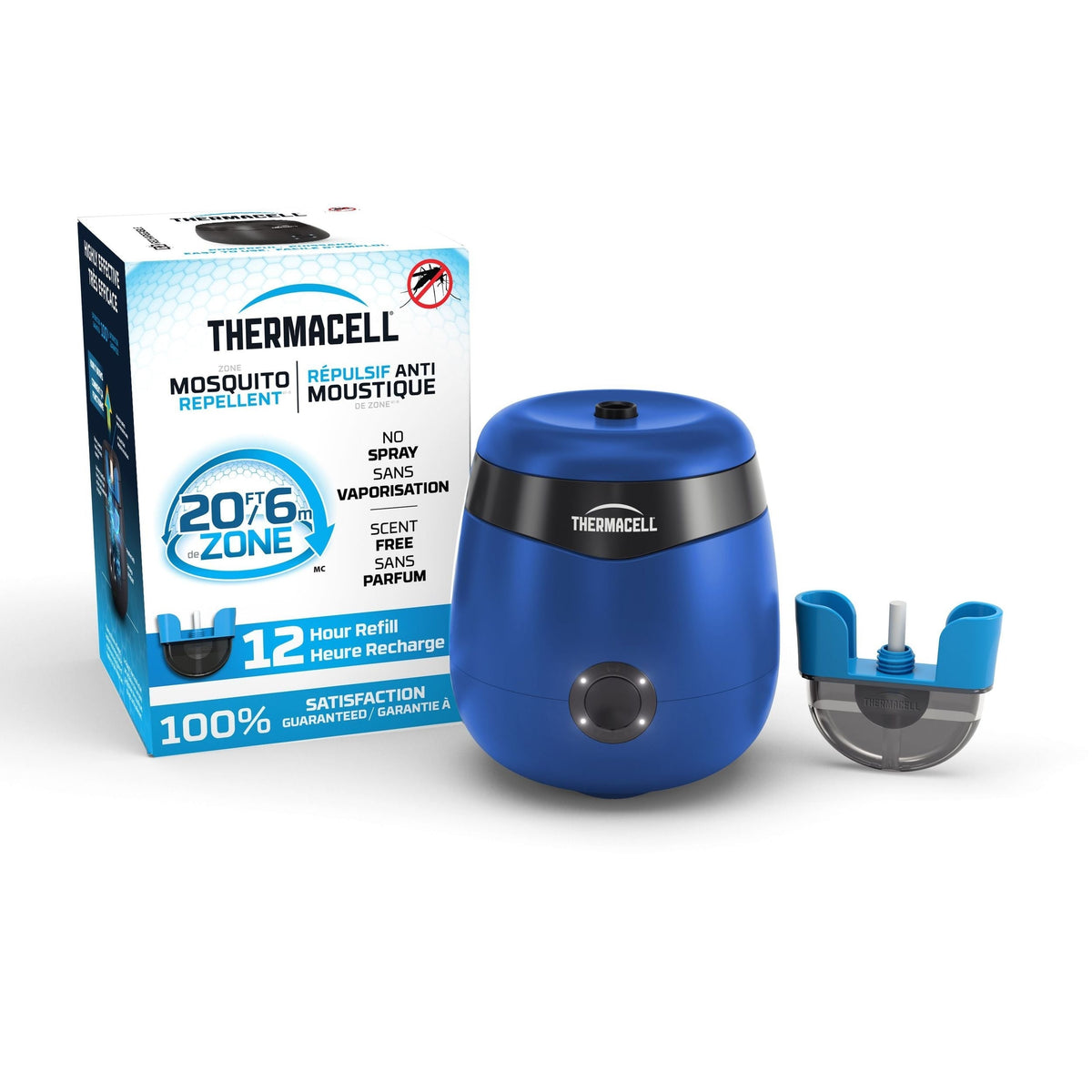 E-ZoneGuard Patio Rechargeable Mosquito Repeller with 12-Hr Refill and 5.5-Hr Battery, Royal Blue J0Q2 - product image 3