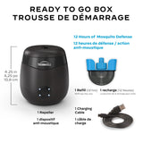 E-ZoneGuard Patio Rechargeable Mosquito Repeller with 12-Hr Refill and 5.5-Hr Battery, Charcoal B7V0 - product image 7