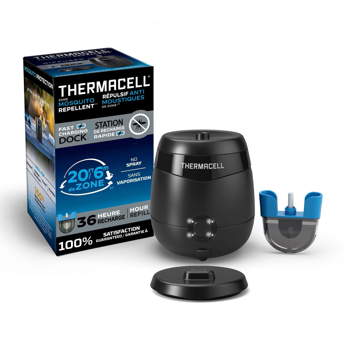 E-ZoneGuard Patio+ Rechargeable Mosquito Repeller with 36-Hr Refill and 6.5-Hr Battery H1Q7 - product image 1