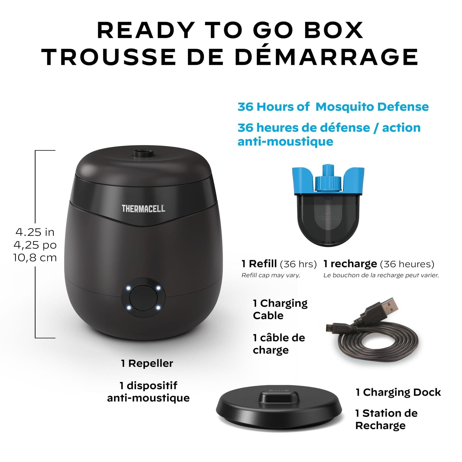 E-ZoneGuard Patio+ Rechargeable Mosquito Repeller with 36-Hr Refill and 6.5-Hr Battery H1Q7 - product image 7