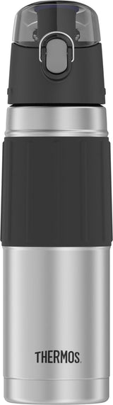 Stainless Steel Water Bottle, 530-mL, Black, with Push Button Lid N7F2 - product image 1