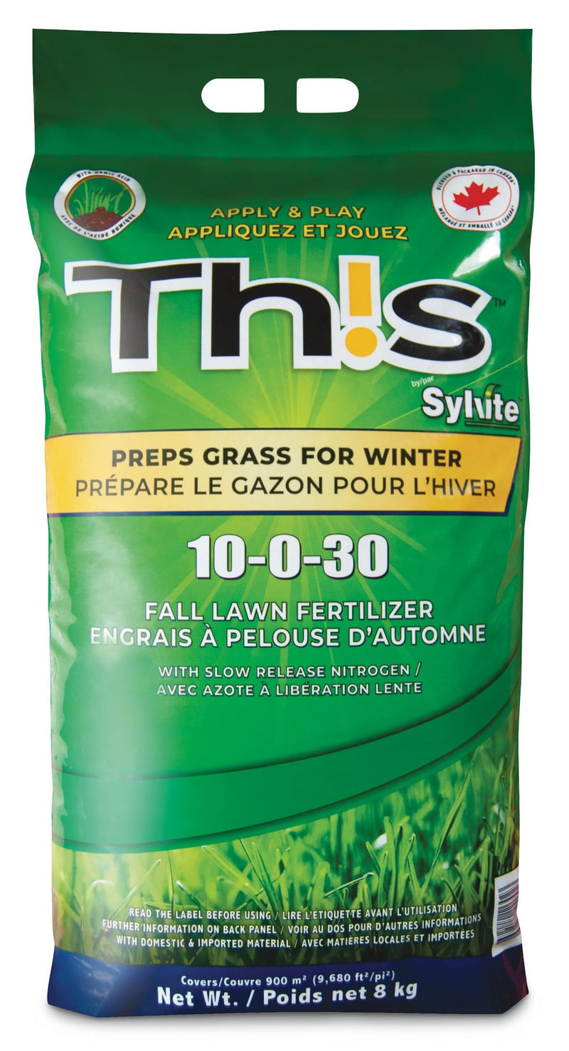 !S 10-0-30 Fall Lawn Fertilizer, 8-kg V7A7