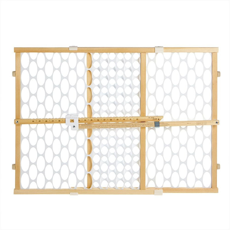 Quick Fit Oval Mesh Wooden Baby Safety Gate U7A6