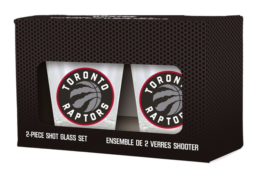 Toronto Raptors Heavy Base Shot Glass Set For Basketball Fans/Collectors, 2-oz, 2-pk G0E9 - product image 2