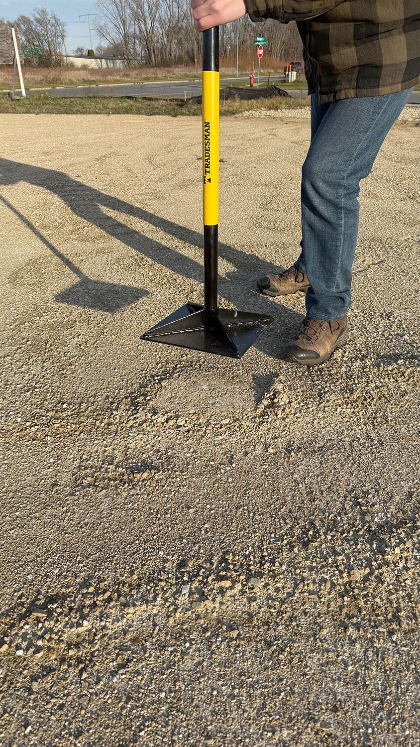 Steel Leveling Garden Tamper with Rubber Grip, 10-in x 10-in C7A6 - product image 6