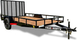 77-in x 12-ft Utility Trailer With Gate, Black Y8F5 - product image 1