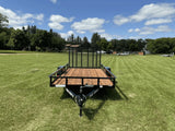 77-in x 12-ft Utility Trailer With Gate, Black Y8F5 - product image 3