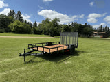 77-in x 12-ft Utility Trailer With Gate, Black Y8F5 - product image 7