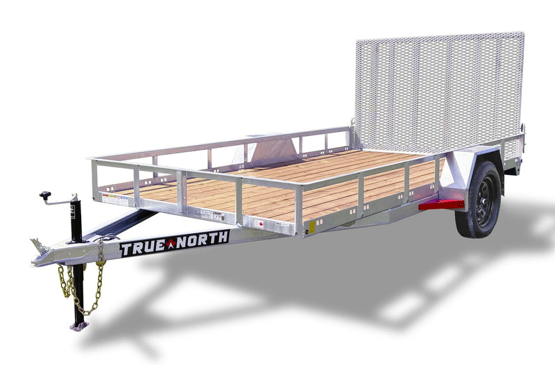 77-in x 12-ft Utility Trailer With Gate, Silver N5C7