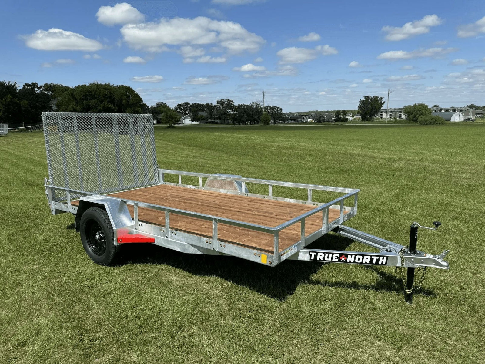 77-in x 12-ft Utility Trailer With Gate, Silver N5C7 - product image 2