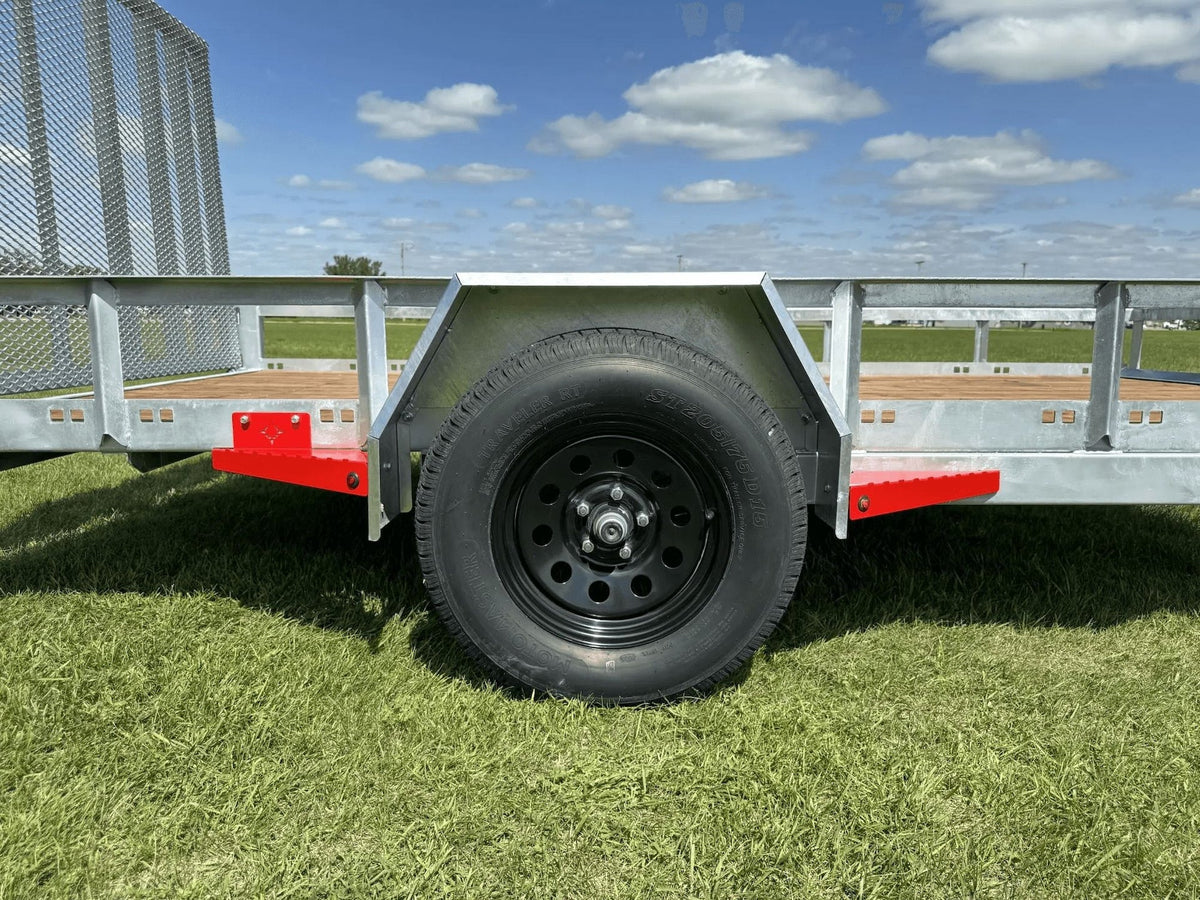77-in x 12-ft Utility Trailer With Gate, Silver N5C7 - product image 5