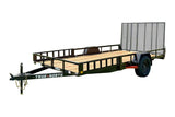 83-in x 14-ft Utility Trailer With Gate & Side ATV Ramps, Black R0G9 - product image 1