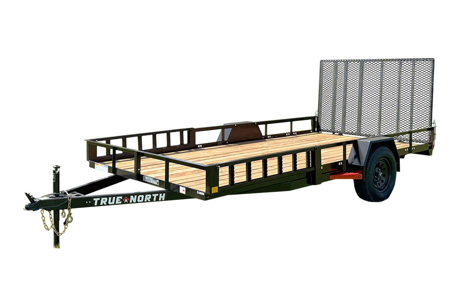83-in x 14-ft Utility Trailer With Gate & Side ATV Ramps, Black R0G9 - product image 1