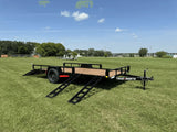 83-in x 14-ft Utility Trailer With Gate & Side ATV Ramps, Black R0G9 - product image 3