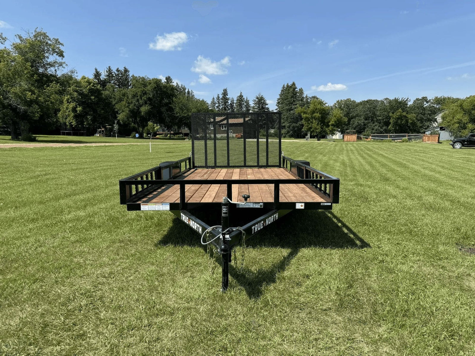 83-in x 14-ft Utility Trailer With Gate & Side ATV Ramps, Black R0G9 - product image 4