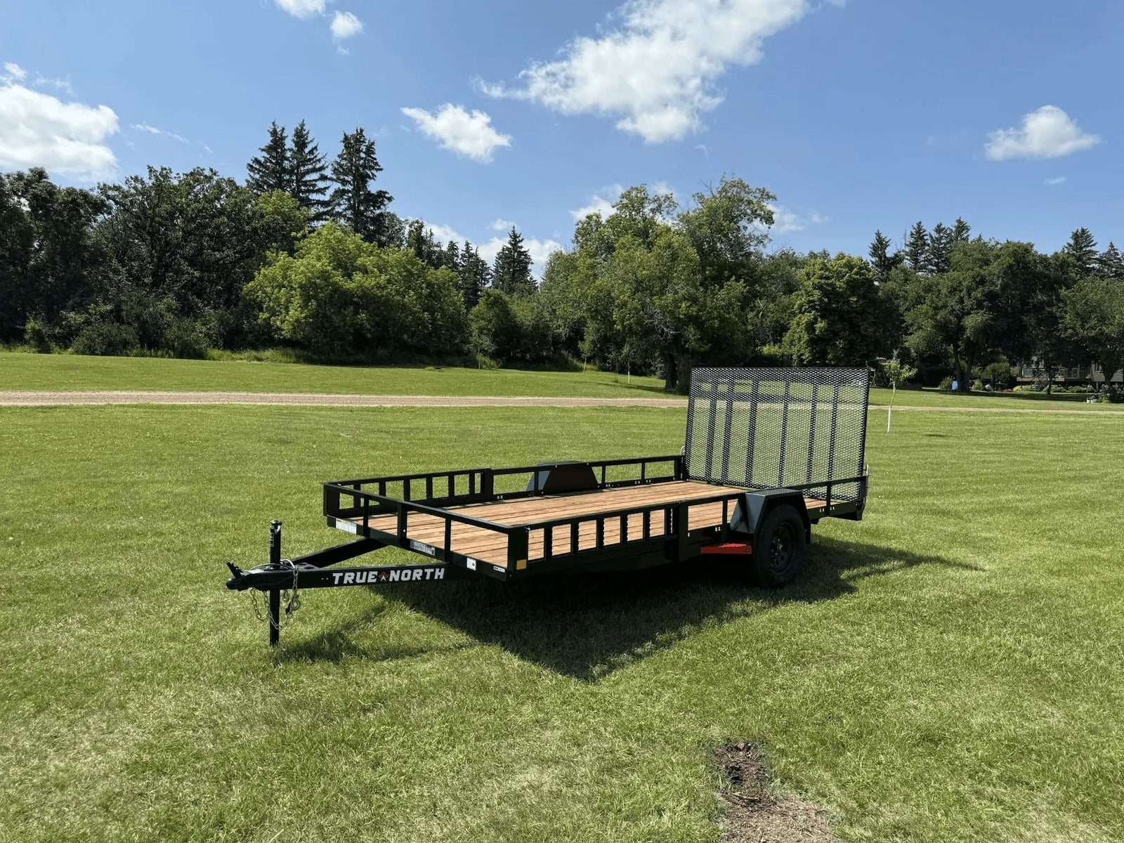 83-in x 14-ft Utility Trailer With Gate & Side ATV Ramps, Black R0G9 - product image 5