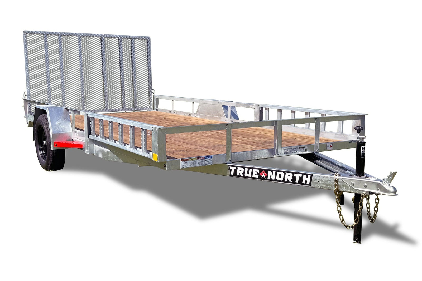 83-in x 14-ft Utility Trailer with Gate & Side ATV Ramps, Galvanized F5V2 - product image 1