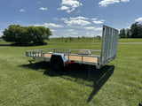83-in x 14-ft Utility Trailer with Gate & Side ATV Ramps, Galvanized F5V2 - product image 7