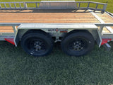 83-in x 16-ft Tandem Axle Utility Trailer, Galvanized Z7Q5 - product image 1