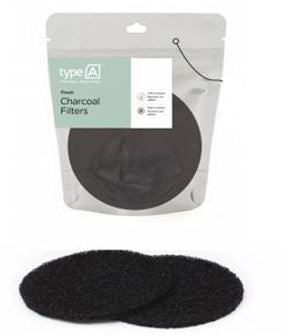 type A Charcoal Compost Filter, 2-pk, Compatible with Most Stainless Steel Compost Bins Q6Q3