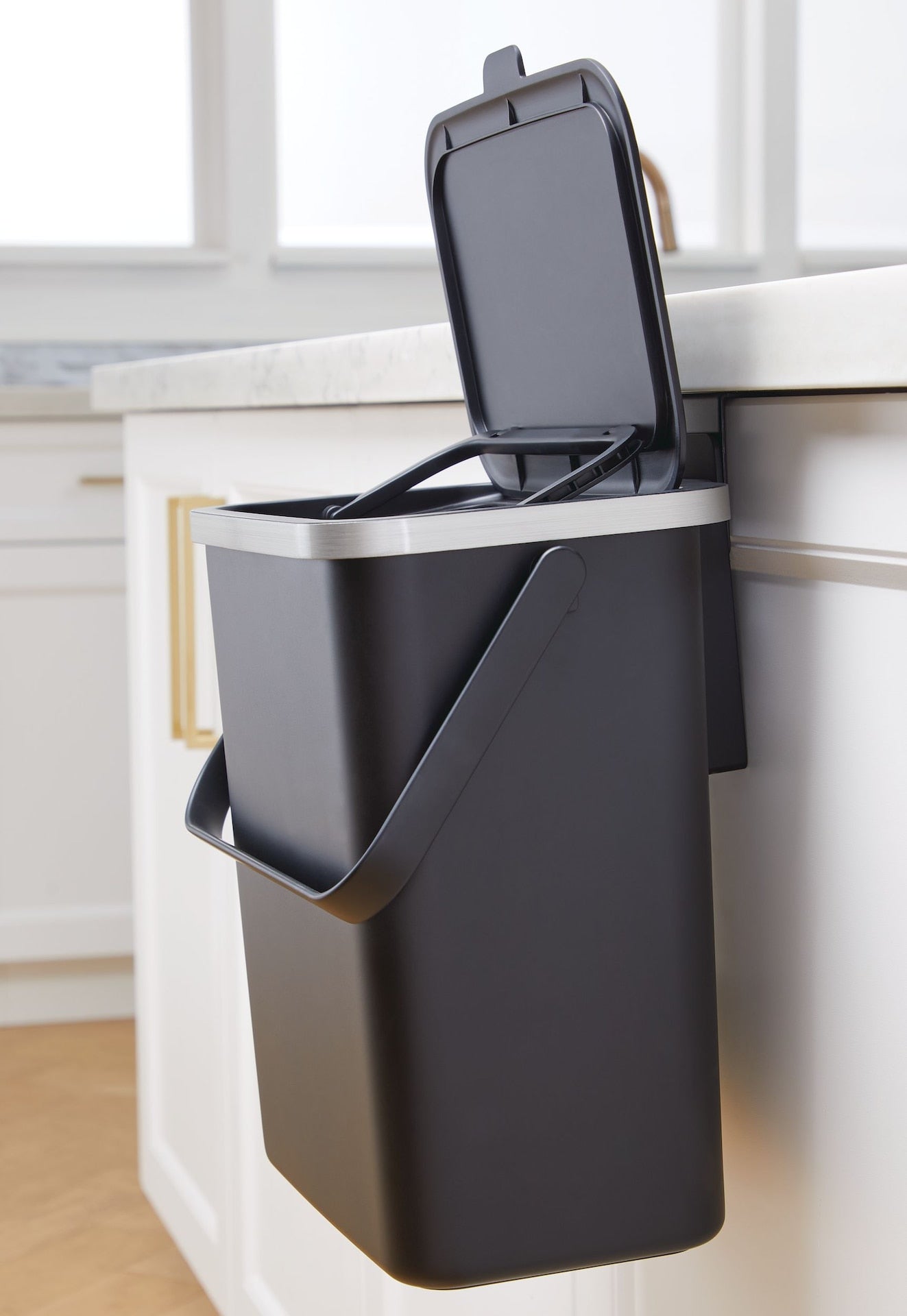 Type A Food Waste/Compost Caddy Bin, Black, 10-L B2D6 - product image 3