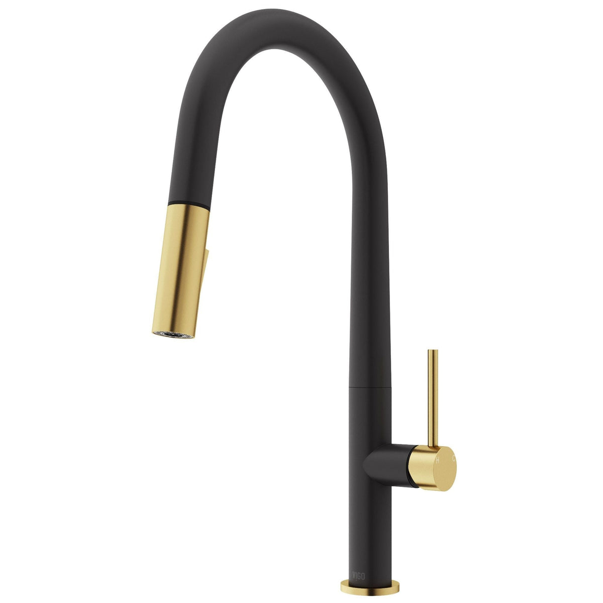 Greenwich 18-in Single-Handle Gold/Black Kitchen Faucet H3X9 - product image 1