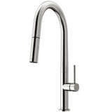 Greenwich Single Handle Pull Down Sprayer Kitchen Faucet with Deck Plate, Stainless Steel Q5J8 - product image 1