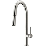 Greenwich Single Handle Pull Down Sprayer Kitchen Faucet with Deck Plate, Stainless Steel Q5J8 - product image 2