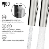 Greenwich Single Handle Pull Down Sprayer Kitchen Faucet with Deck Plate, Stainless Steel Q5J8 - product image 3