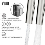 Greenwich Single Handle Pull Down Sprayer Kitchen Faucet with Deck Plate, Stainless Steel Q5J8 - product image 5