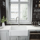 Greenwich Single Handle Pull Down Sprayer Kitchen Faucet with Deck Plate, Stainless Steel Q5J8 - product image 7