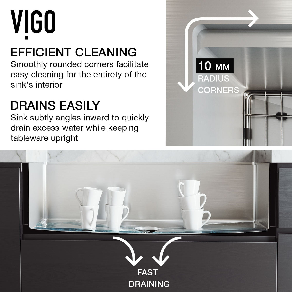 Oxford 1-Bowl Stainless Steel Apron Front Farmhouse Kitchen Sink with Accessories, 30-in S8W8 - product image 2