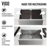 Oxford 1-Bowl Stainless Steel Apron Front Farmhouse Kitchen Sink with Accessories, 30-in Q9T0 - product image 4