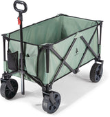 Outdoor Collapsible Folding Utility Adventure Hauler Wagon with Carry Bag, 225-lb Capacity, Sea Foam C5W8 - product image 1