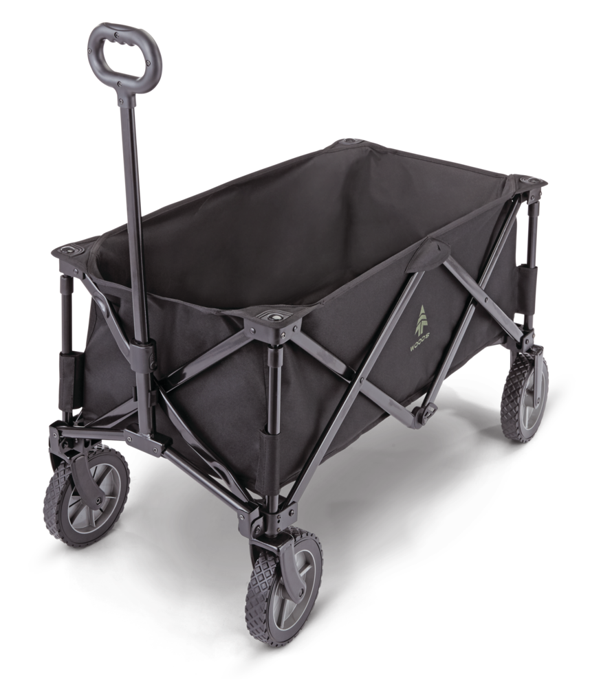Outdoor Collapsible Folding Utility Standard Wagon & Carry Bag, 150 lb Capacity, Black Z2Z4 - product image 1