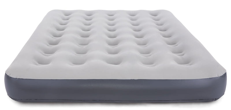 Single-High Inflatable Air Mattress/Airbed with 2-in-1 Pump For AC/DC Outlets, Queen U7Q1