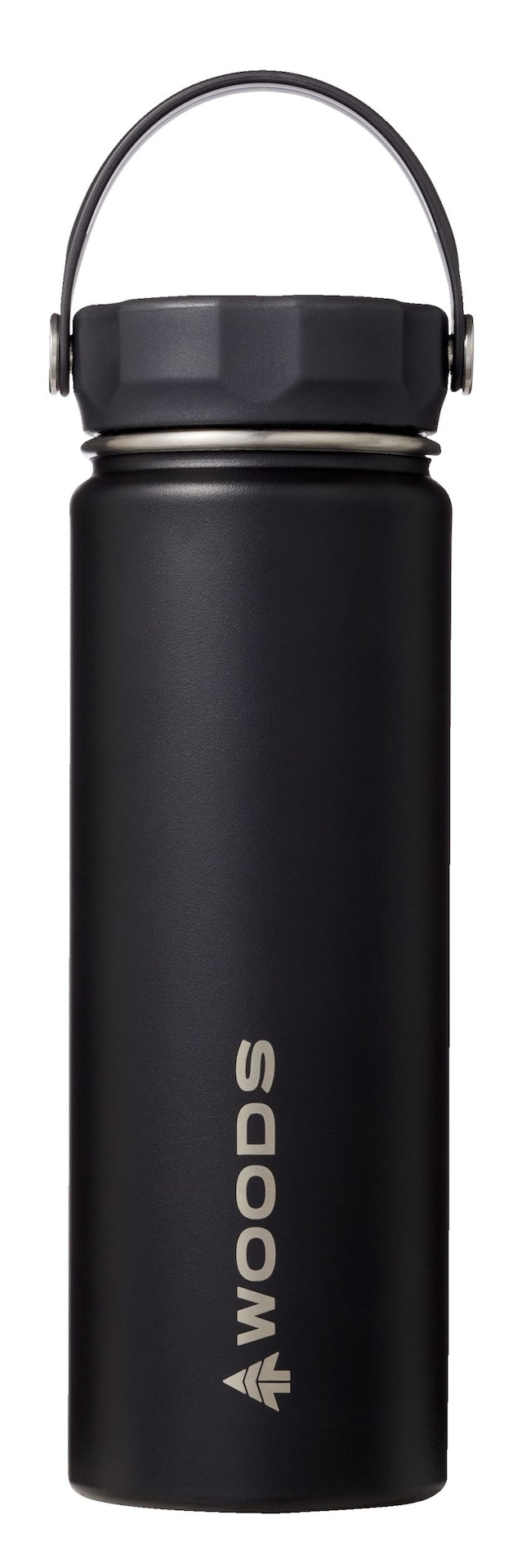 Water Bottle, 22-oz, Stainless Steel, Leak-Proof, Black E4F0 - product image 1