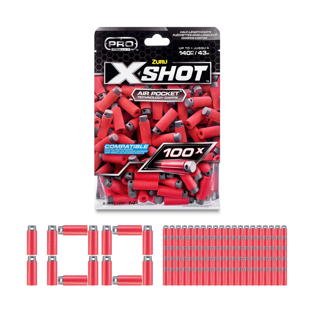 Pro Series Half-Length Darts Refills Foil Bag, 100-pk, Ages 8+ Z4R7 - product image 1