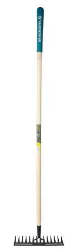 14-in Wide Metal 14-Tine Head Rake, 48-in Hardwood Shaft M5U3 - product image 1