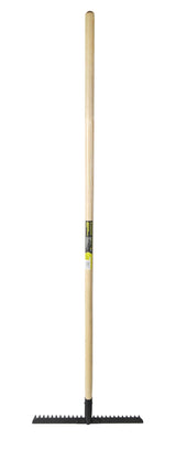 18.5-in Wide Metal 26-Tine Landscape Rake, 60-in Hardwood Shaft J9K4 - product image 1